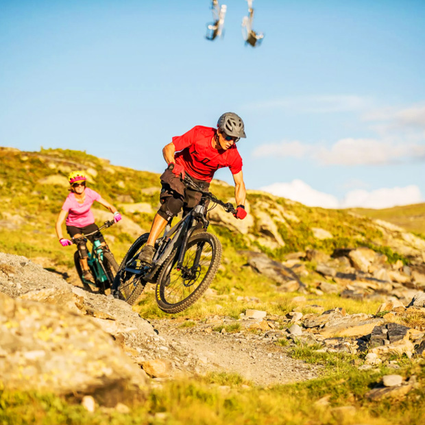 VTT, descente en montagne